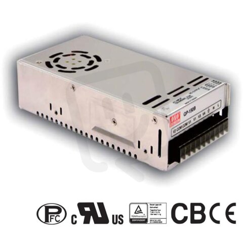 Výkonný zdroj s PFC 4CH 150W 5V/-5V/12V/-12V MEAN WELL QP-150-B