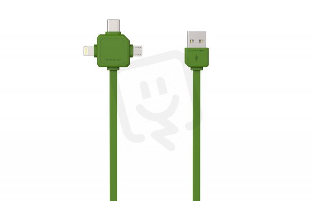Allocacoc 8719186003942 USBcable USB-C zelený