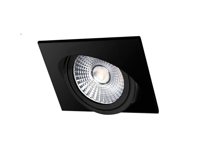 Výklopný stmívatelný LED podhled VP COB 6W 4000K hranatý černý + DIM PN14300065