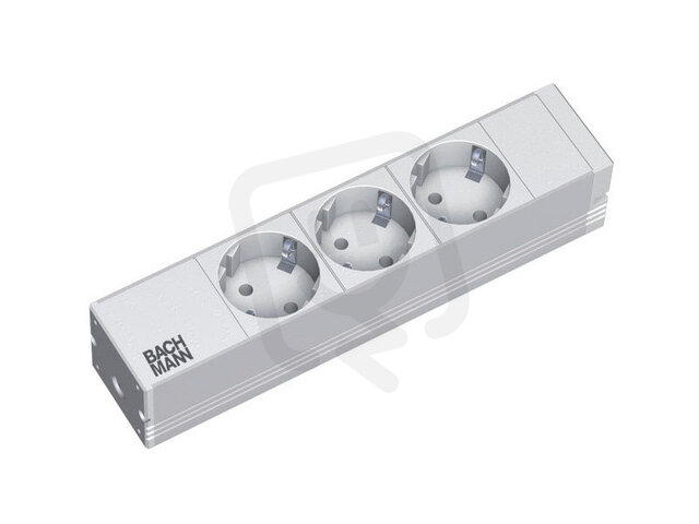 Bachman 333.417 10'' 1U 3xCEE7/3 power2,0m CEE7/7 208mm