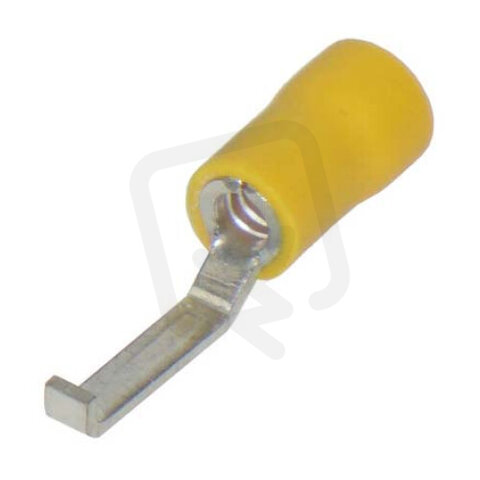 Kolík plochý poloizolovaný, průřez 4-6mm2 / délka 17,5mm, PVC GF-PPL46