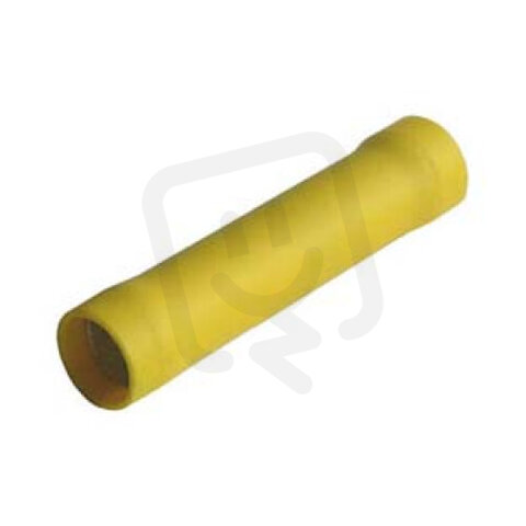 Lisovací spojka CU izolovaná sériová, 25mm2, délka 51mm, izolace PVC žlutá SI 25
