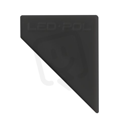 Koncovka profilu pro LED pásky ORO CAP UNI COR R BLACK LED-POL ORO11088