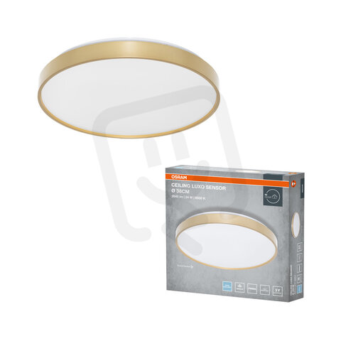 CEILING LUXO GOLD SENSOR ? 38 cm 24W 6500K IP20 GOLD OSRAM 4099854653698