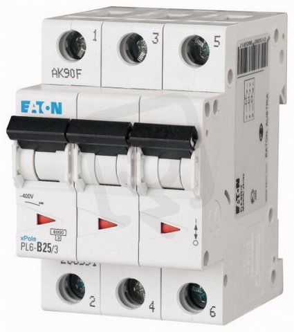 Jistič Eaton PL6-B25/3 (6kA) 25A 3-pólový 286591