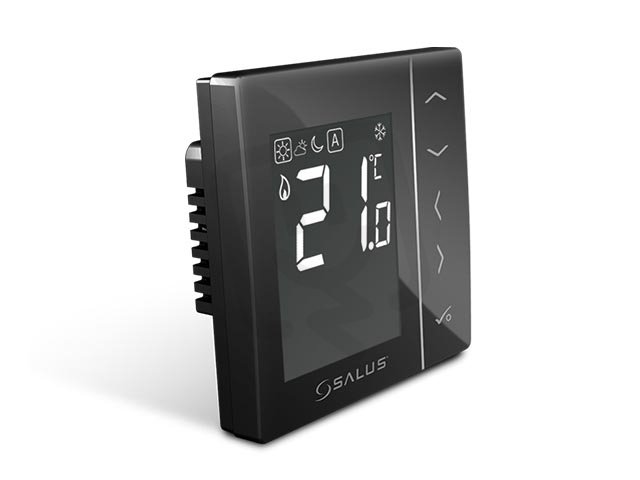 Salus SALUS VS35B Digitální denní termostat, černý, podomítkový, 230V, 3A
