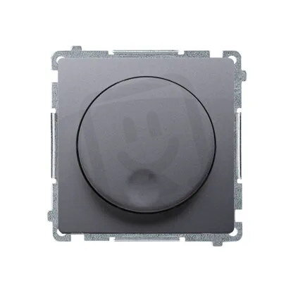 Otočný stmívač 20-500W 230V~ stříbrná matná metalizované BMS9T.01/43