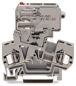 2vodičová pojistková svorka pro pojistkovou vložku G 5x30 mm, šedá