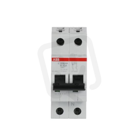 ABB S201M-K10NA jistič 1F odpojení N vodiče (1+NA) 10 A char. K 10kA