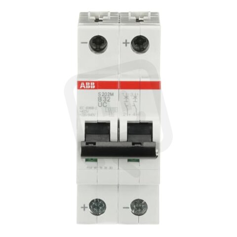 S202M-B32UC Jistič 2P 32A char. B ABB 2CDS272061R0325