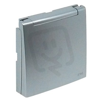 Kryt zásuvky Schuko sklopný, krytí IP44 90634 TAL hliník ELKO EP 5603011068387