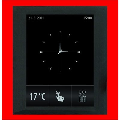 Ovládací dotyková jednotka, pro montáž do zdi RF Touch-B červená/šedá ELKO EP