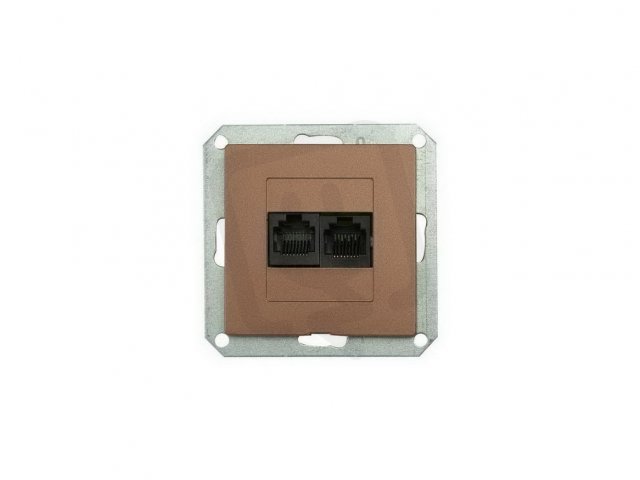 Zásuvka komunikační 2x8 pin PREMIUM 2 PC M-A GREENLUX GXKP350