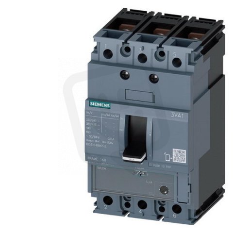 Jistič 50A 70kA/415V, Ii (7÷16)x In, 3P přední přívod SIEMENS 3VA1150-6MH32-0AA0