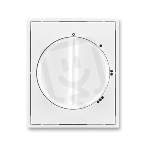 Kryt spínače s 3stup. otoč ovl 3294E-A00170 03 bílá/bílá Element Time ABB