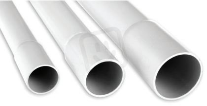 Pevná trubka PVC 750N, průměr 25mm, délka 2m, tmavě šedá MALPRO PT75025/2/S