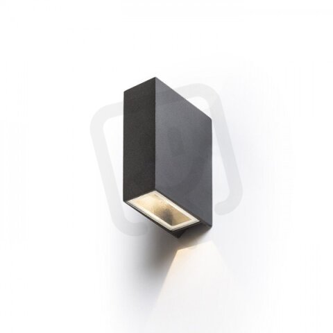 UKKO nástěnná černá 230V LED 2x3W 55° IP54 3000K RENDL R12555