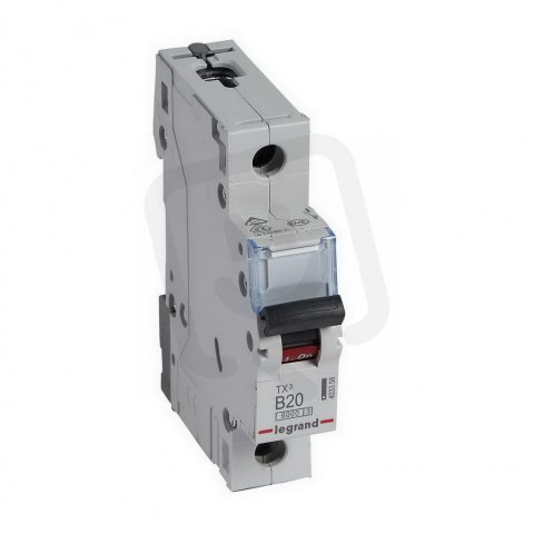 TX3 JISTIČ, 1 PÓLOVÝ, CHAR. B, 20A 6000A LEGRAND 403358