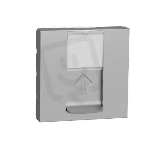 Datová zásuvka NOVÁ UNICA 1xRJ45 Kat.6 STP, 2M, Aluminium SCHNEIDER NU341730