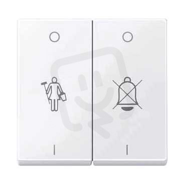 Merten Kryt spínače dvojitý s potiskem, System M, Active SCHNEIDER MTN432625