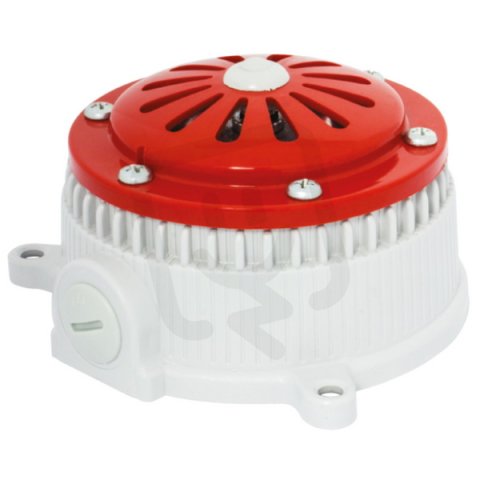 Houkačka MICROSAI C 240V, AC, IP65, 95 dB, M16, světle šedá, trvalý tón 53015