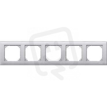 Merten Rámeček pětinásobný, M-Plan, Aluminium SCHNEIDER MTN486560