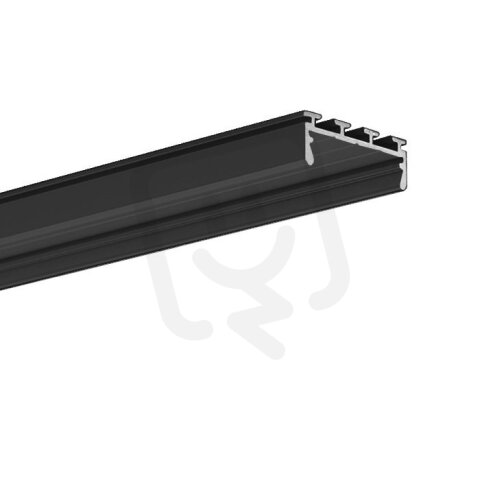 LED hliníkový profil KLUŚ GIZA černá 2m /B5556K7_2m/ ALUMIA A05556A07_2