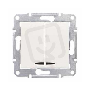 Sedna Přepínač sériový s orientační kontrolkou ř.5So Cream SCHNEIDER SDN0300323