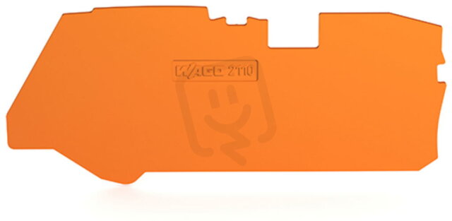 Koncová bočnice a separátor Tloušťka 1 mm oranžová WAGO 2110-1292