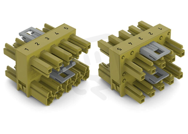 Rozdělovač s 3 výstupy 5pól. Kód. B světle zelená WAGO 770-1745