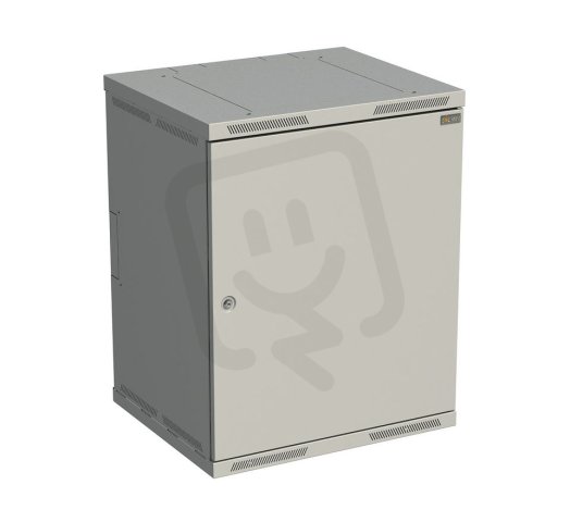 Rozvaděč nástěnný SENSA 15U 500mm, dveře plech, RAL 7035 SOLARIX 83000186