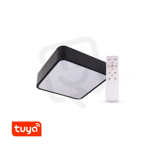 RENDO TUS24-B černé hranaté TUYA+RF CCT LED svítidlo plafon T-LED 105466
