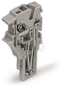 Koncový modul se svorkovnicí Push-in CAGE CLAMP 4mm2 šedá 1pól. WAGO 2022-181