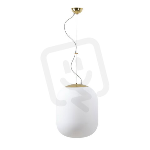 Závěsné LED svítidlo se skleněným stínidlem OSMONT TANIA L2 41W IP40 3K mosaz
