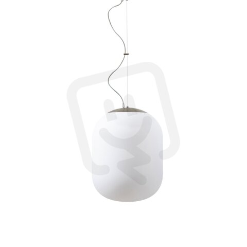 Závěsné LED svítidlo se skleněným stínidlem OSMONT TANIA L1 HP 52W IP40 3K nerez