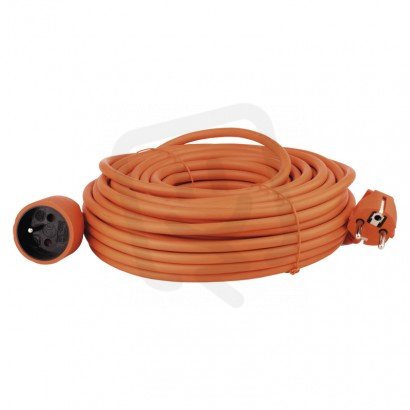 Prodlužovací kabel 25 m 1 zásuvka oranžový PVC 230 V 1,5mm2 EMOS P01125