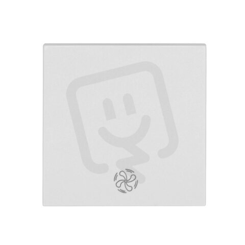 Kryt spínačů a ovladačů, symbol ventilátor, bílý SCHRACK EV102006--