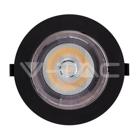 V-TAC LED Downlight 20W COB Reflector Black Housing 4000K