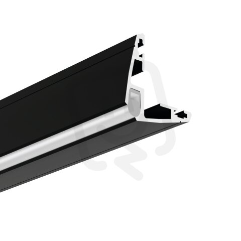 LED hliníkový profil KLUŚ ROGER 1m, černá ALUMIA A06885A07_1