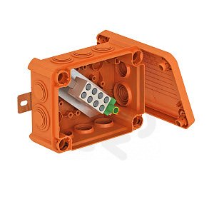 OBO T 100 ED 10-5 A Odbočné krabice pro zachování funkčnosti 150x116x67 oranžová