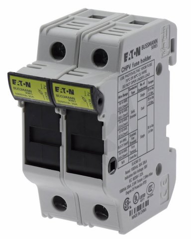 Pojistkový odpojovač Eaton CHPV2U 2-pole, 1000V AC / 30A, C10 (10x38mm)