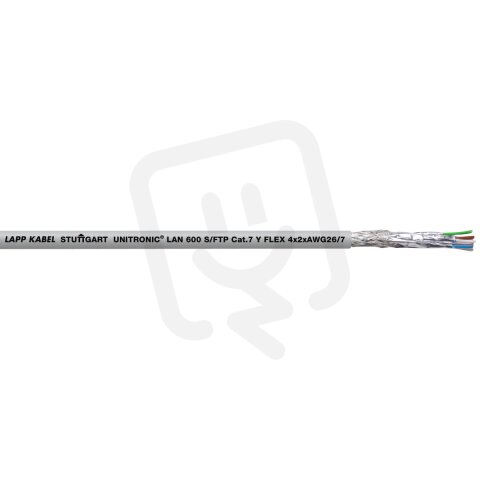 Ethernetový kabel UNITRONIC LAN 600 S/FTP CAT7 Y FLEX LAPP 2170144