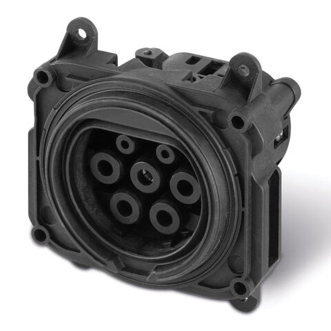 SCAME Zásuvka STANDARD TYP ,,2" 400V/ 16-32A/ 3P+N+PE+CP+PP, IP55, s clonkami