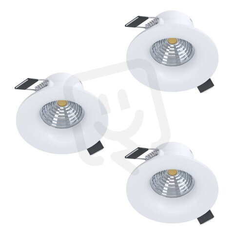 Vestavné svítidlo SALICETO 3XLED d88 14,4W IP20 bílá EGLO 902277