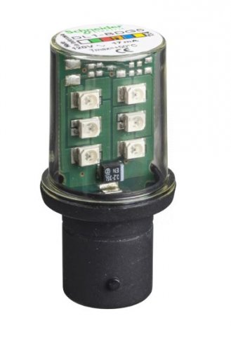 Schneider DL1BDG5 LED žárovka pro signálku, 120V - ORANŽOVÁ