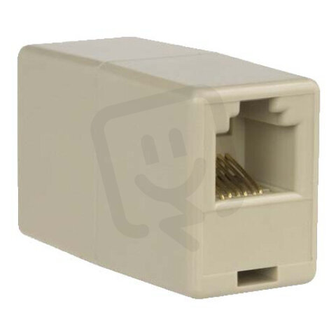 Spojka RJ45 (8p8c) UTP nestíněná pro konektory RJ45 (2xF) RJ 45-2F