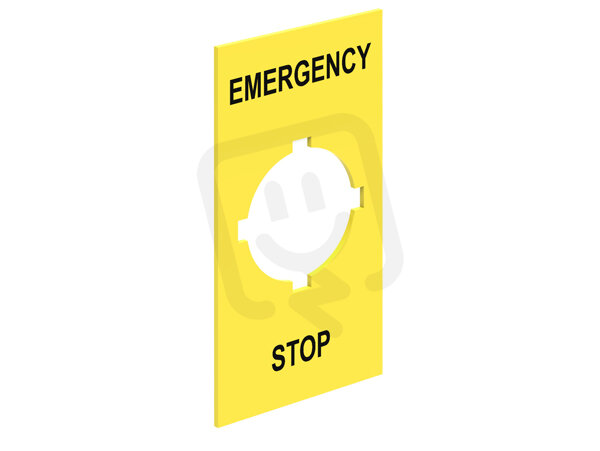 Lovato LPXAU110 Štítek EMERGENCY/STOP