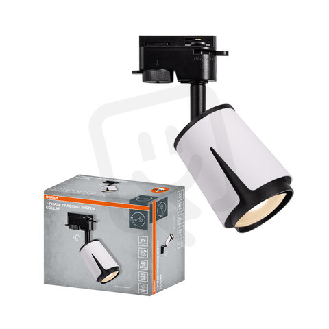 1-Phase Tracking Spot Collar GU10 WHITE AND BLACK OSRAM 4099854599019