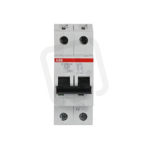 ABB S201M-D20NA jistič 1F odpojení N vodiče (1+NA) 20 A char. D 10kA