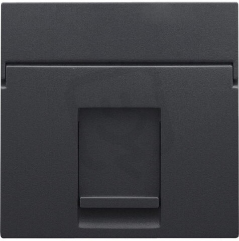 Středový kryt datazásuvky 1xRJ-ANTHRACITE NIKO 122-65100